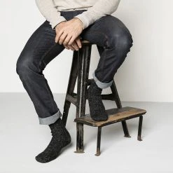 Brand new 🔥 Birkenstock Cotton Twist Black 😀 -Men Shoes Store 1002545 f closeup m