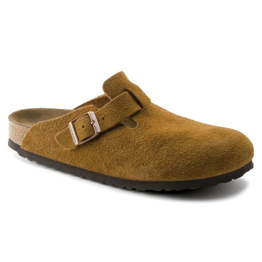 Boston Suede Leather Best Sale 🎉 Birkenstock Boston Suede Leather Mink 💯 -Men Shoes Store 1009543