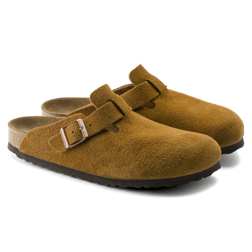Boston Suede Leather Best Sale 🎉 Birkenstock Boston Suede Leather Mink 💯 -Men Shoes Store 1009543 pair