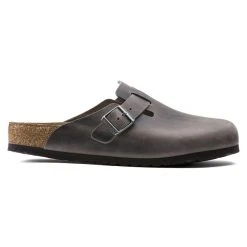 Top 10 🌟 Birkenstock Boston Oiled Leather Iron Iron 🔔 -Men Shoes Store 1013255 side