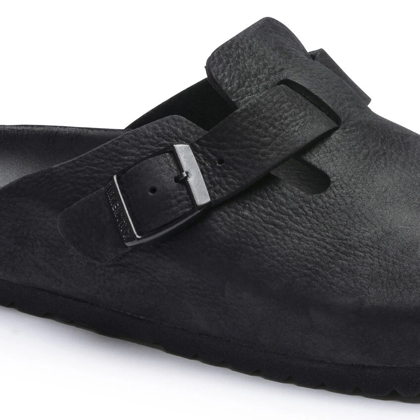 Boston Natural Leather Hot Sale ๐ฅ Birkenstock Boston Natural Leather Black ๐ -Men Shoes Store 1014421 detail 1