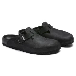 Hot Sale ๐ฅ Birkenstock Boston Natural Leather Black ๐ 4 Hot Sale ๐ฅ Birkenstock Boston Natural Leather Black ๐ -Men Shoes Store 1014421 pair
