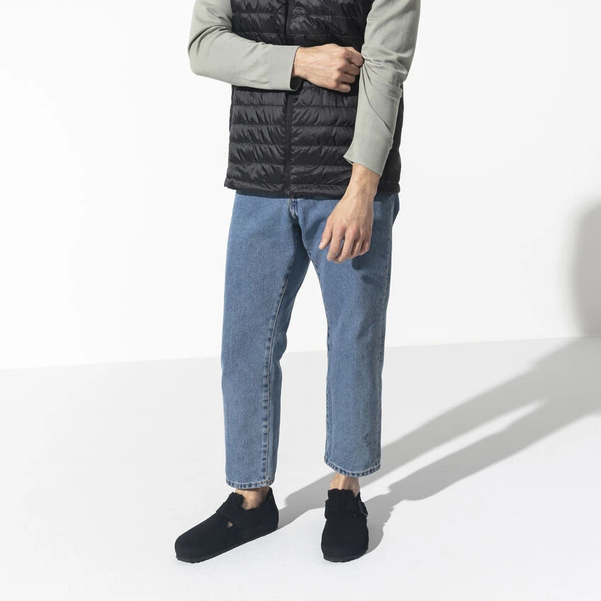 Hot Sale 🔔 Birkenstock London Suede Leather Shearling Black 👏 3 Hot Sale 🔔 Birkenstock London Suede Leather Shearling Black 👏 - Image 3