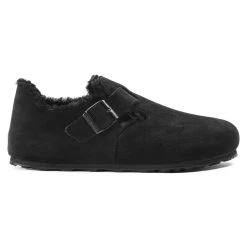 Hot Sale 🔔 Birkenstock London Suede Leather Shearling Black 👏 14 Hot Sale 🔔 Birkenstock London Suede Leather Shearling Black 👏 -Men Shoes Store 1014961 side