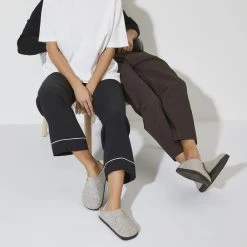 Brand new ❤️ Birkenstock Zermatt Wool Felt Light Gray 🎉 -Men Shoes Store 1015086 detail 7