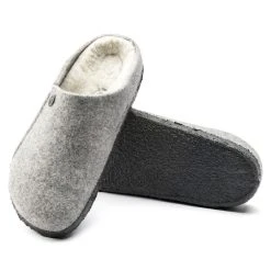Brand new ❤️ Birkenstock Zermatt Wool Felt Light Gray 🎉 -Men Shoes Store 1015086 sole