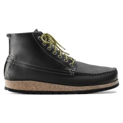 Best Sale 🔔 Birkenstock Marton Oiled Leather Black 👏 -Men Shoes Store 1017144 side