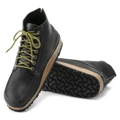 Best Sale 🔔 Birkenstock Marton Oiled Leather Black 👏 -Men Shoes Store 1017144 sole