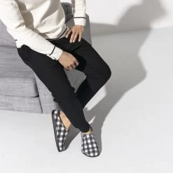 Buy 🎁 Birkenstock Zermatt Wool Felt Plaid White ❤️ -Men Shoes Store 1017543 f look m