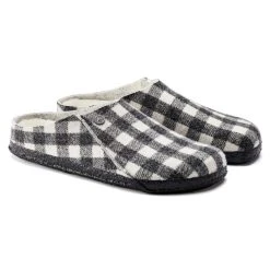 Buy 🎁 Birkenstock Zermatt Wool Felt Plaid White ❤️ -Men Shoes Store 1017543 pair
