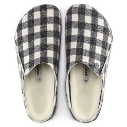 Buy 🎁 Birkenstock Zermatt Wool Felt Plaid White ❤️ -Men Shoes Store 1017543 top