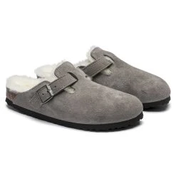 Wholesale 💯 Birkenstock Boston Shearling Suede Leather Stone Coin 😍 13 Wholesale 💯 Birkenstock Boston Shearling Suede Leather Stone Coin 😍 -Men Shoes Store 1017651 pair