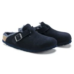 Promo ✔️ Birkenstock Boston Shearling Suede Leather Night ❤️ -Men Shoes Store 1019486 pair