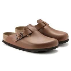 Hot Sale 😍 Birkenstock Boston Natural Leather Ginger Brown 🥰 -Men Shoes Store 1019693 pair