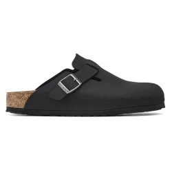 Best reviews of 👍 Birkenstock Boston Birko-Flor Nubuck Black 😀 -Men Shoes Store 1020497 side