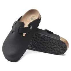 Best reviews of 👍 Birkenstock Boston Birko-Flor Nubuck Black 😀 -Men Shoes Store 1020497 sole