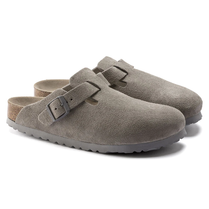 Outlet 😉 Birkenstock Boston Suede Leather Stone Coin Stone Coin ❤️ 7 Outlet 😉 Birkenstock Boston Suede Leather Stone Coin Stone Coin ❤️ - Image 7