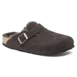Wholesale 🛒 Birkenstock Boston Shearling Suede Leather Mocha ⌛