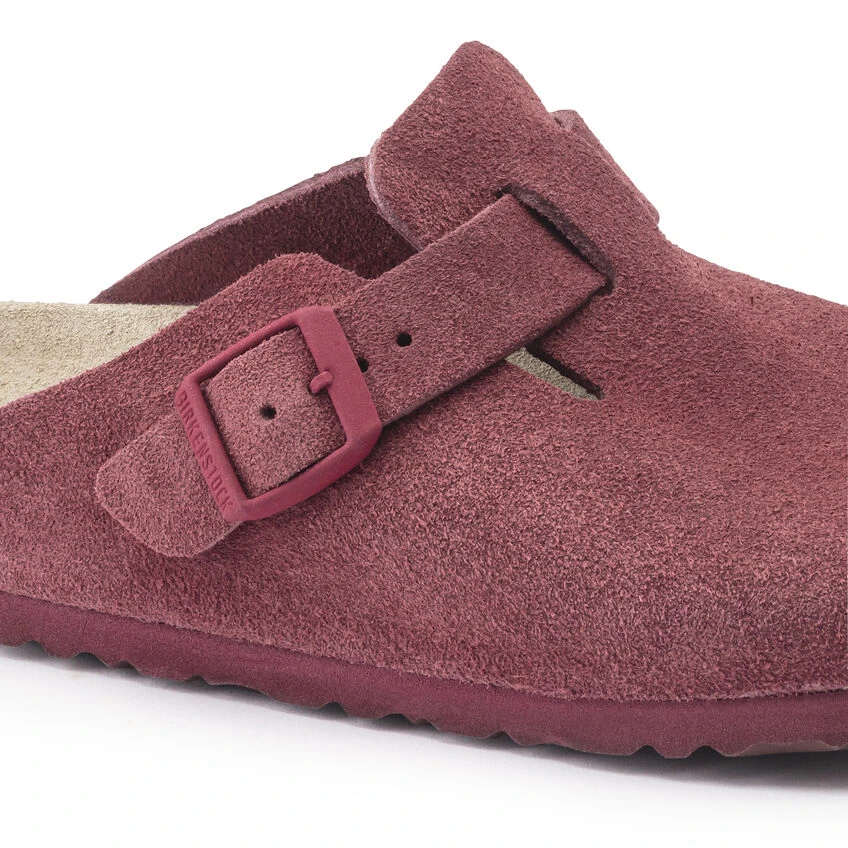 Boston Suede Leather Buy 🤩 Birkenstock Boston Suede Leather Maroon ⭐ -Men Shoes Store 1020534 detail 1
