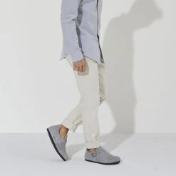 Hot Sale 🥰 Birkenstock London Suede Leather Whale Gray 🥰 -Men Shoes Store 1020568 f look m