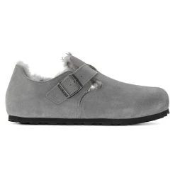 Hot Sale 🥰 Birkenstock London Suede Leather Whale Gray 🥰 -Men Shoes Store 1020568 side