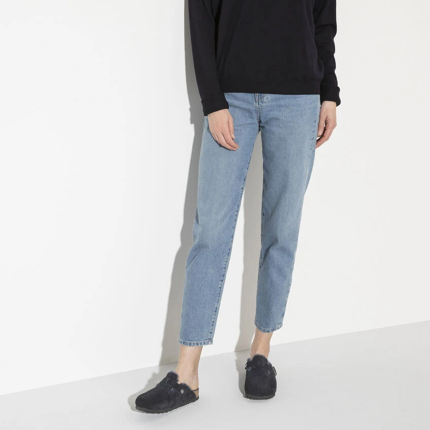 Boston Shearling Suede Leather Budget ๐ Birkenstock Boston Shearling Suede Leather Midnight ๐ -Men Shoes Store 1020584 f look f