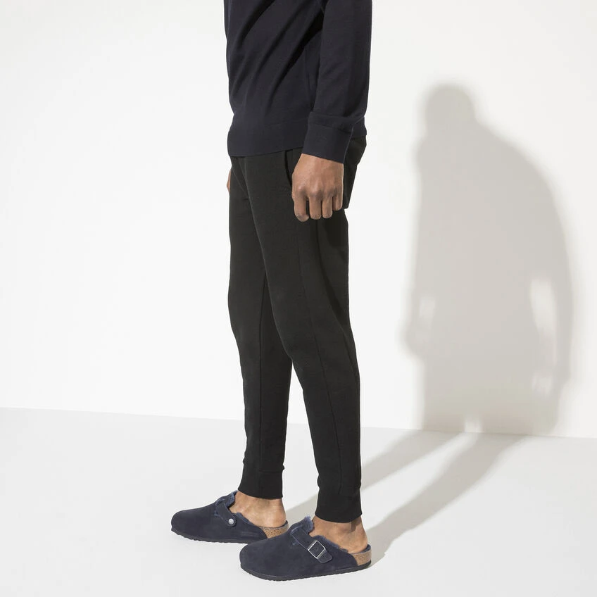 Boston Shearling Suede Leather Budget ๐ Birkenstock Boston Shearling Suede Leather Midnight ๐ -Men Shoes Store 1020584 f look m