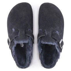 Budget ๐ Birkenstock Boston Shearling Suede Leather Midnight ๐ 5 Budget ๐ Birkenstock Boston Shearling Suede Leather Midnight ๐ -Men Shoes Store 1020584 top