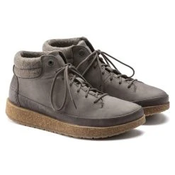 Buy 🔔 Birkenstock Honnef High Oiled Nubuck Leather Gray Taupe 🥰 -Men Shoes Store 1020726 pair