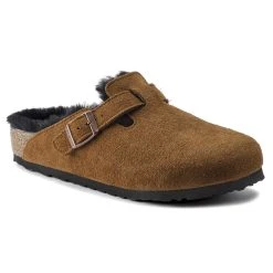 Brand new 👏 Birkenstock Boston Shearling Suede Leather Mink ⭐