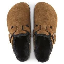 Brand new 👏 Birkenstock Boston Shearling Suede Leather Mink ⭐ -Men Shoes Store 1020896 top