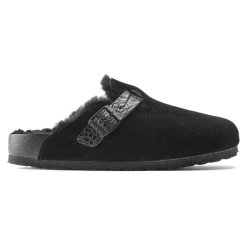 Cheap π Birkenstock Boston Shearling Suede Leather Black β 5 Cheap π Birkenstock Boston Shearling Suede Leather Black β -Men Shoes Store 1021009 side