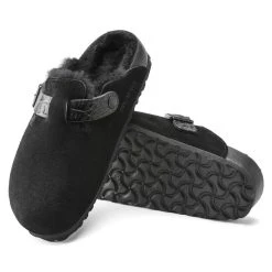 Cheap π Birkenstock Boston Shearling Suede Leather Black β 2 Cheap π Birkenstock Boston Shearling Suede Leather Black β -Men Shoes Store 1021009 sole