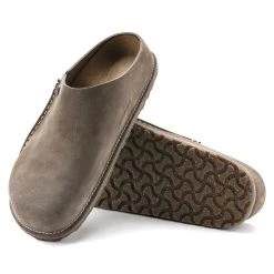 Best Sale 💯 Birkenstock Zermatt Suede Leather Gray Taupe 🔔 -Men Shoes Store 1021318 sole