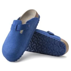 Buy ❤️ Birkenstock Boston Suede Leather Ultra Blue Ultra Blue ✔️ -Men Shoes Store 1022556 sole