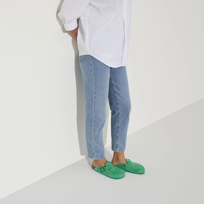 New 👍 Birkenstock Boston Suede Leather Bold Green Bold Green 🔔 3 New 👍 Birkenstock Boston Suede Leather Bold Green Bold Green 🔔 - Image 3