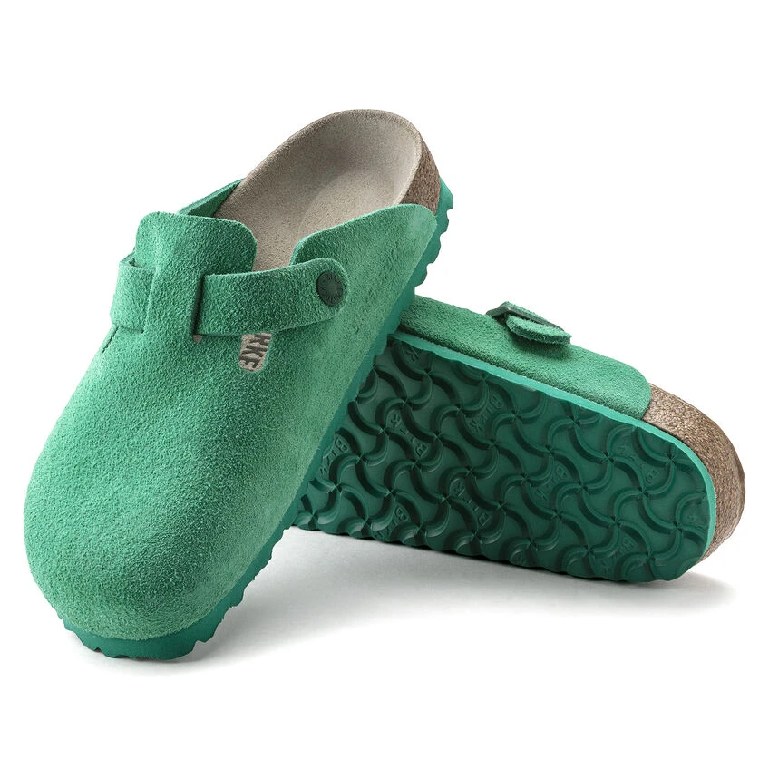 New 👍 Birkenstock Boston Suede Leather Bold Green Bold Green 🔔 5 New 👍 Birkenstock Boston Suede Leather Bold Green Bold Green 🔔 - Image 5