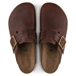 Budget 🌟 Birkenstock Boston Natural Leather Roast ⌛ -Men Shoes Store 1022589 top