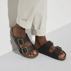 Promo 🎁 Birkenstock Arizona Natural Leather Black 👏 12 Promo 🎁 Birkenstock Arizona Natural Leather Black 👏 -Men Shoes Store 1022604 f closeup m