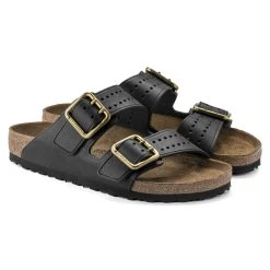 Promo 🎁 Birkenstock Arizona Natural Leather Black 👏 15 Promo 🎁 Birkenstock Arizona Natural Leather Black 👏 -Men Shoes Store 1022604 pair