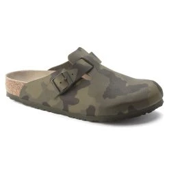 Buy 👏 Birkenstock Boston Birko-Flor Desert Soil Camo Green 🛒