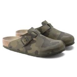 Buy 👏 Birkenstock Boston Birko-Flor Desert Soil Camo Green 🛒 -Men Shoes Store 1023211 pair