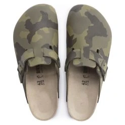Buy 👏 Birkenstock Boston Birko-Flor Desert Soil Camo Green 🛒 -Men Shoes Store 1023211 top