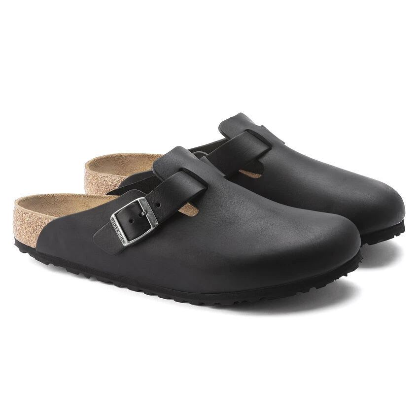 Wholesale ✨ Birkenstock Boston Grip Natural Leather Vintage Wood Black ✔️ 7 Wholesale ✨ Birkenstock Boston Grip Natural Leather Vintage Wood Black ✔️ - Image 7