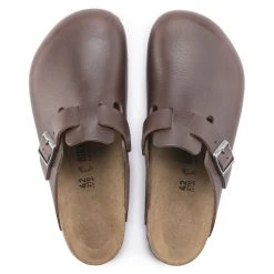 Promo 💯 Birkenstock Boston Grip Natural Leather Vintage Wood Roast 🌟 -Men Shoes Store 1023449 top