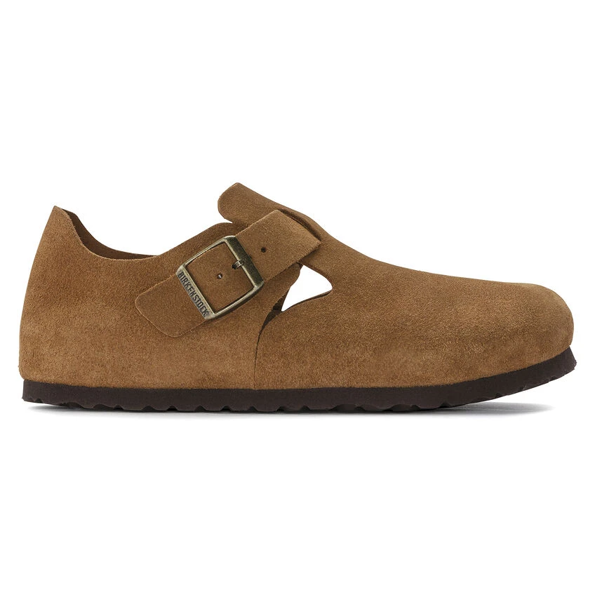 London Suede Leather Top 10 ๐ Birkenstock London Suede Leather Mink ๐ -Men Shoes Store 1023519 side