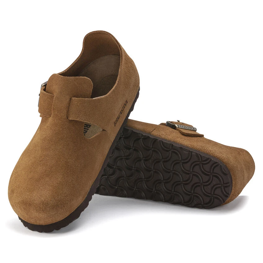 London Suede Leather Top 10 ๐ Birkenstock London Suede Leather Mink ๐ -Men Shoes Store 1023519 sole