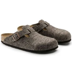 New ๐ Birkenstock Boston Wool Felt Cacao ๐ 18 New ๐ Birkenstock Boston Wool Felt Cacao ๐ -Men Shoes Store 160583 pair