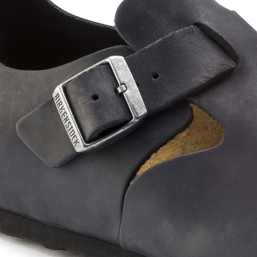 London Oiled Leather Outlet 😍 Birkenstock London Oiled Leather Black 🌟 -Men Shoes Store 166541 detail 1