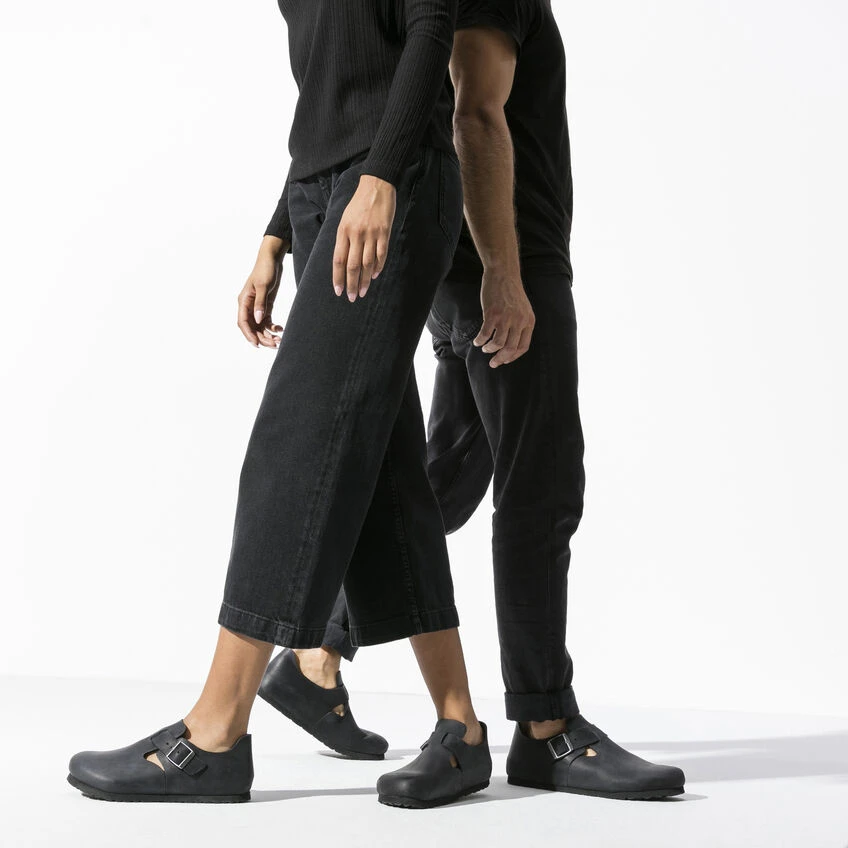 London Oiled Leather Outlet 😍 Birkenstock London Oiled Leather Black 🌟 -Men Shoes Store 166541 detail 6